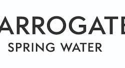 Harrogate Spring Water logo, representing premium bottled water brand from the UK