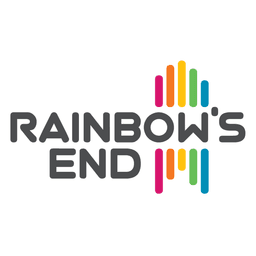 Rainbow’s End Theme Park logo, New Zealand’s premier amusement park